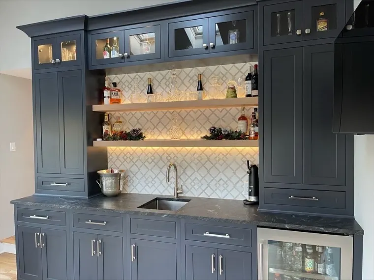 Custom bars & pantries cabinetry by Heard Woodworking — project 13