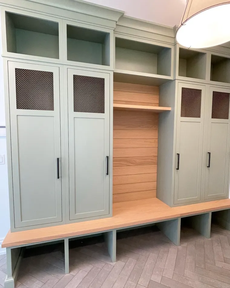 Custom mudroom cabinetry by Heard Woodworking — project 3