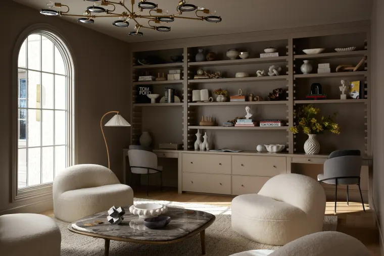 Custom offices & libraries cabinetry by Heard Woodworking — project 3