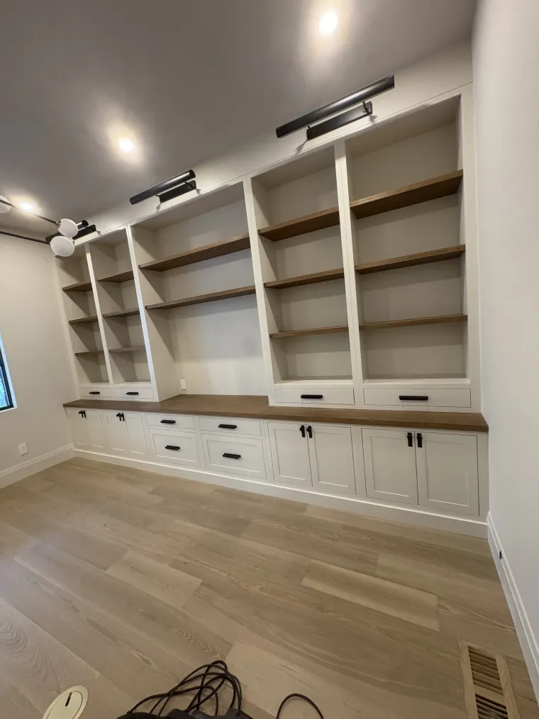 Custom offices & libraries cabinetry by Heard Woodworking — project 4