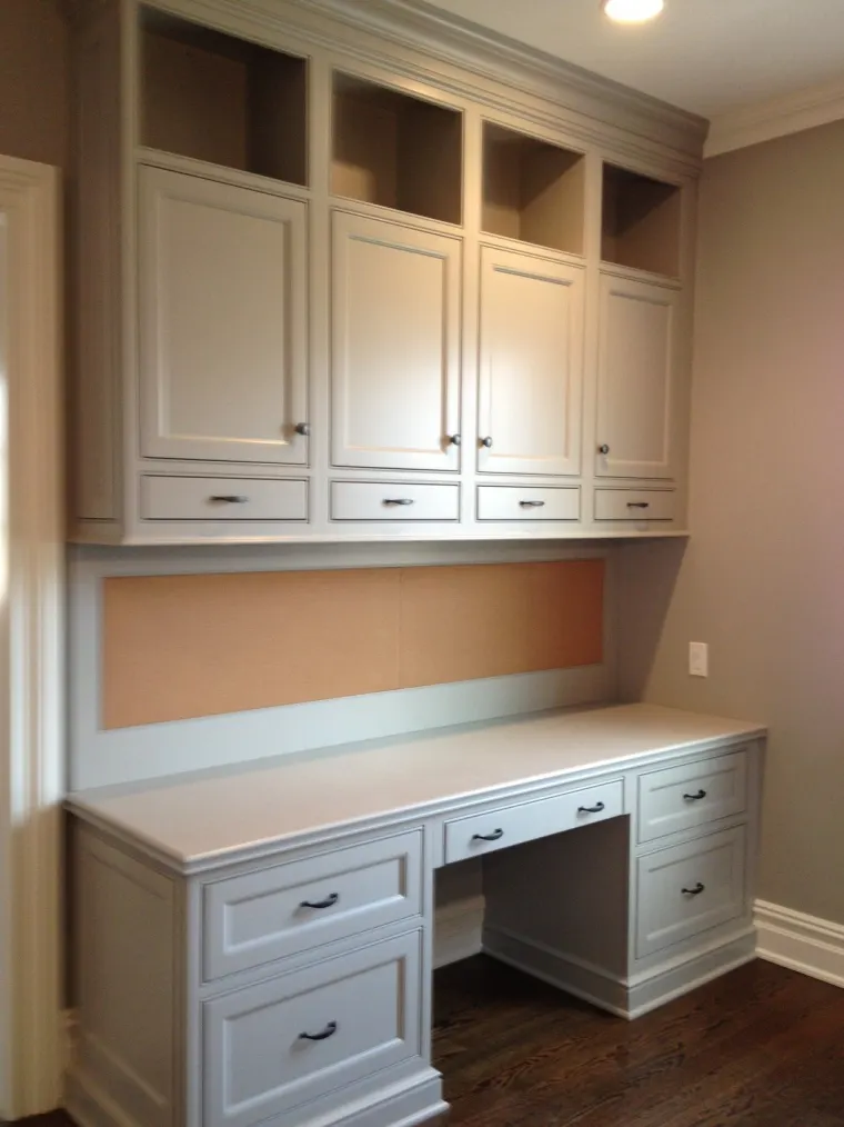Custom offices & libraries cabinetry by Heard Woodworking — project 6