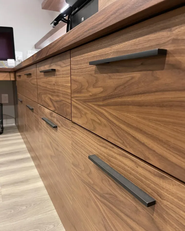 Custom offices & libraries cabinetry by Heard Woodworking — project 7