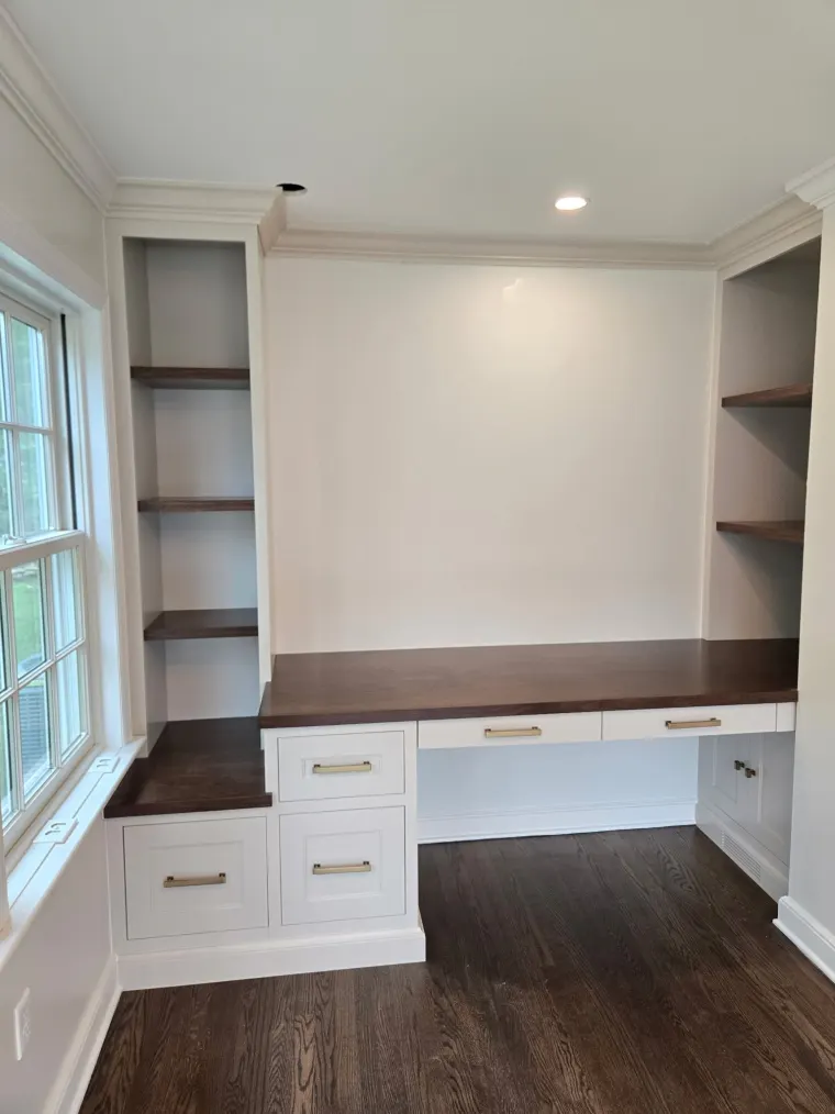 Custom offices & libraries cabinetry by Heard Woodworking — project 8