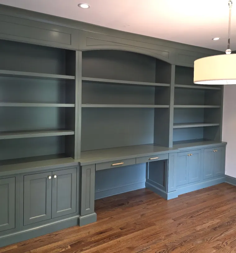 Custom offices & libraries cabinetry by Heard Woodworking — project 9