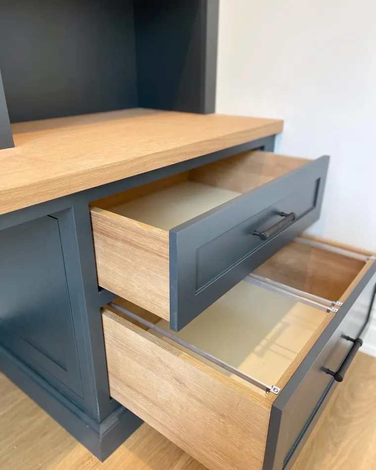 Custom offices & libraries cabinetry by Heard Woodworking — project 10