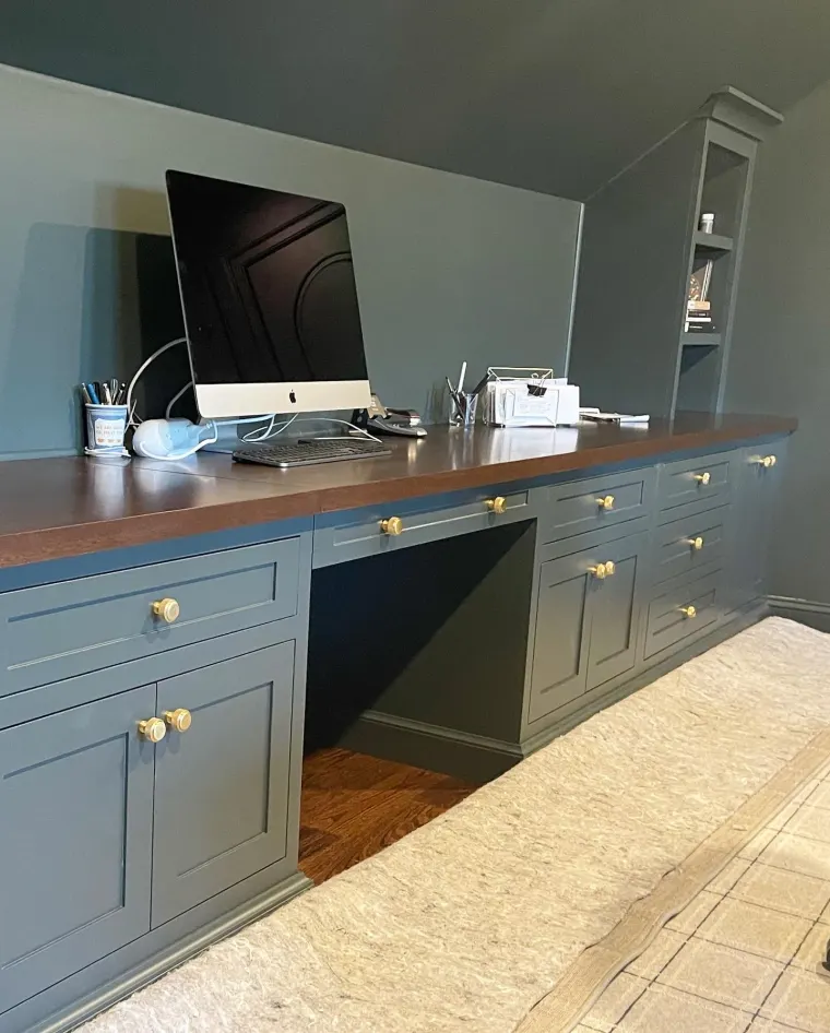 Custom offices & libraries cabinetry by Heard Woodworking — project 12