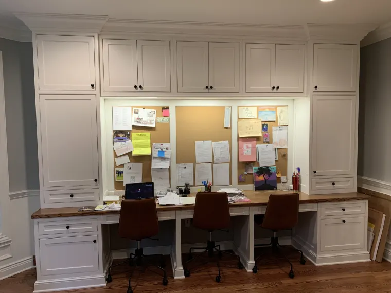 Custom offices & libraries cabinetry by Heard Woodworking — project 13