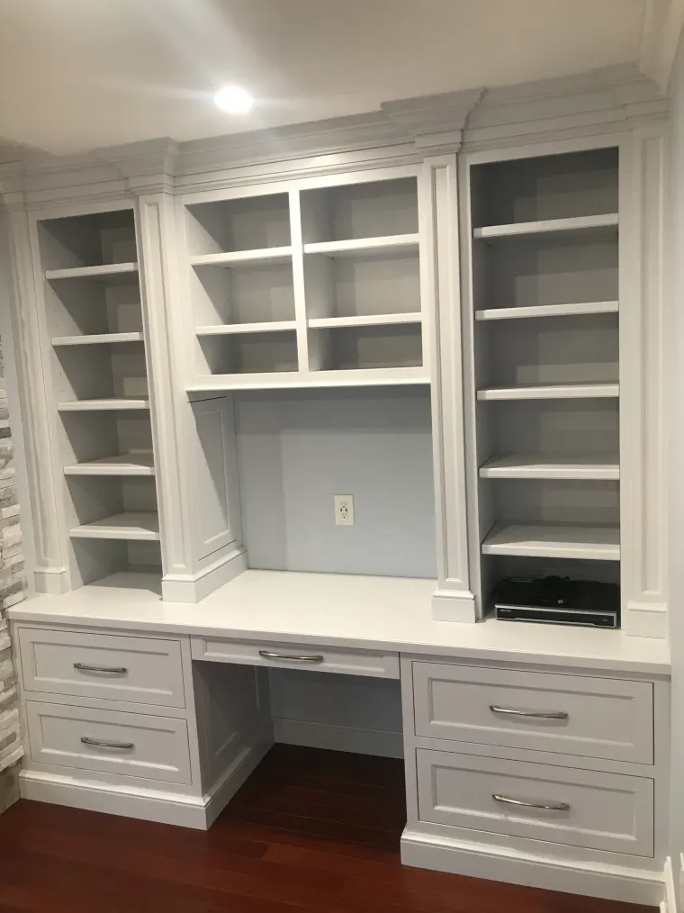 Custom offices & libraries cabinetry by Heard Woodworking — project 24