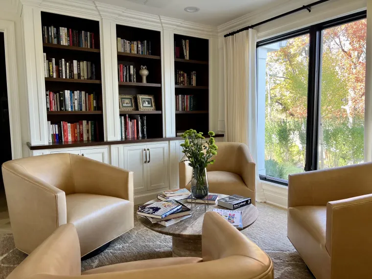 Custom offices & libraries cabinetry by Heard Woodworking — project 28