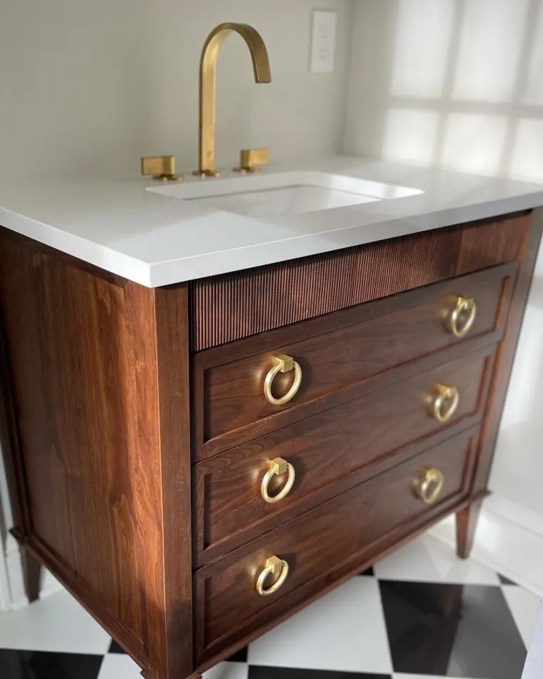 Custom vanities cabinetry by Heard Woodworking — project 1